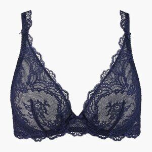 AUBADE Danse Des Sens Underwire Bra in Evening Blue Size 32B Brand New in Box